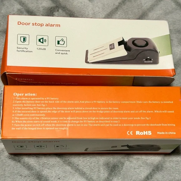 Door stop alarm - 2 for $10 - NIB - Picture 1 of 2
